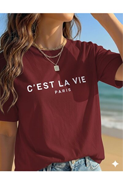 BW Bravely Wear C'EST LA VIE Γυναικείο μπλουζάκι με στάμπα (τι-σερτ)