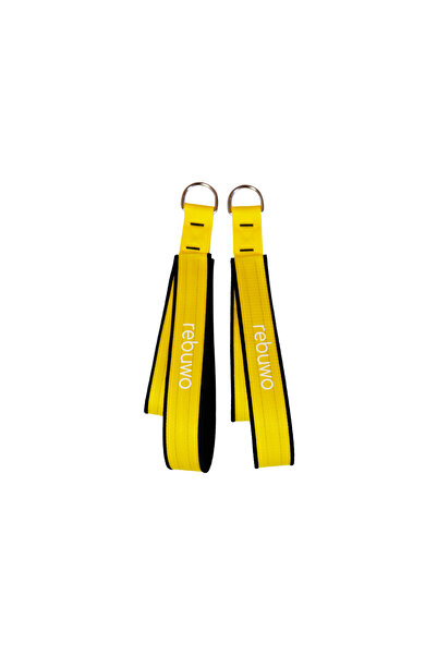 Rebuwo Pilates Elcik Reformer Yoga Pilates Tutma Aparatı (Sarı)– Metal D Toka...