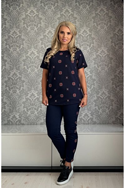 Afrodita Boutique Set Rhombus ms navy blue