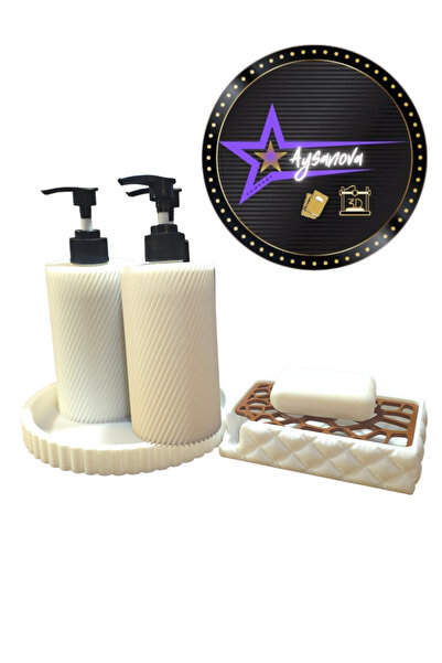 aysanova 4-Piece Bathroom Soap Dish Set (Color Can Be Choose)