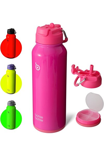 Generic 40 oz Sports Water Bottle Stainless Steel Insulated Water Bottle with...