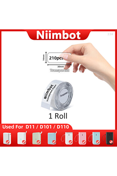 Choice1 D-Touming-33 Niimbot Transparent Mini Label Printer Self-adhesive Portable Thermal Waterproof Oil Pa