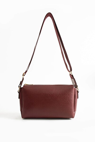 SEÇ KUNDURA حقيبة كروس نسائية CLK IM531 باللون الأحمر الداكن