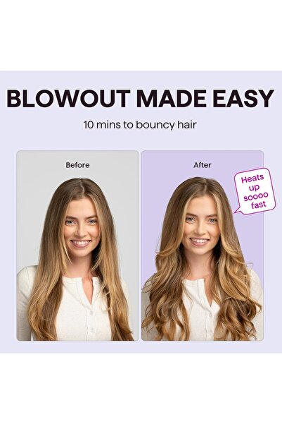 wavytalk Thermal Brush, Blowout Boost 1.5 inch Heated Round Brush for Blowout Look
