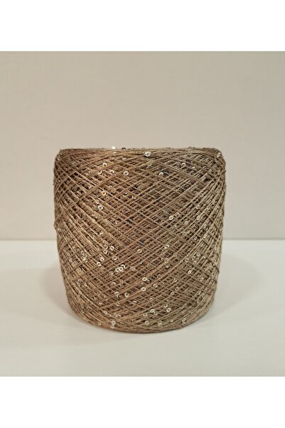 İPLİKOUTLET Gold Bej Üzeri Pullu İp 350 Gram