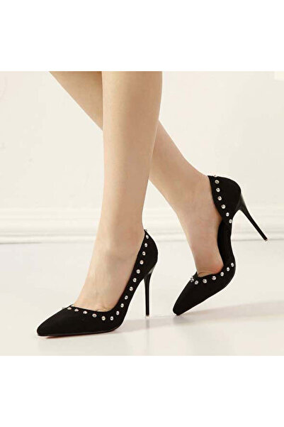 WildFashion Pantofi stiletto eleganti accesorizati cu nituri CH2341-1