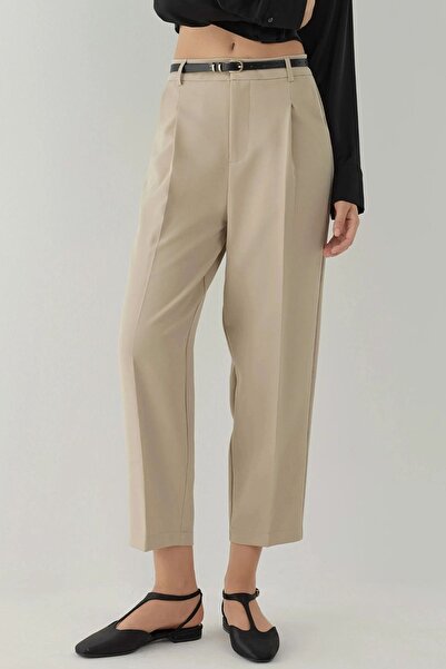 Hiccup Yüksek Bel Pileli Pantolon