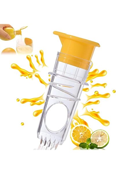 Arabest Lemon Squeezer, Manual Juicer,Juicer with Nozzle, Small and Portable, for Citrus Fruits, Easy to Use