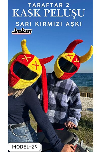 JİEKAİ (ÇİFT KOMBİNİ) KASK PELUŞU VE KASK KILIFI GS TEK EBAT TARAFTAR MODEL