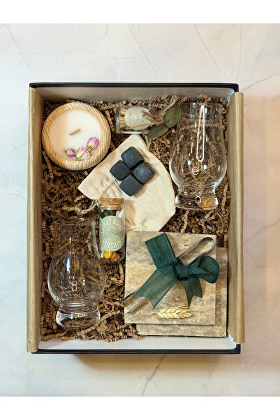 CherryBerry Design Viski Hediye Kutusu-Özel Tadım Bardakları, Buz Tasları, Vi...