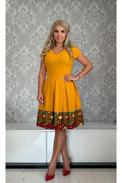 Afrodita Boutique Rochie Victoria arip mustar