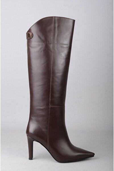 SEÇ KUNDURA حذاء نسائي بكعب من الجلد الطبيعي SEÇ 5550 (ارتفاع الكعب: 9 سم) بن...