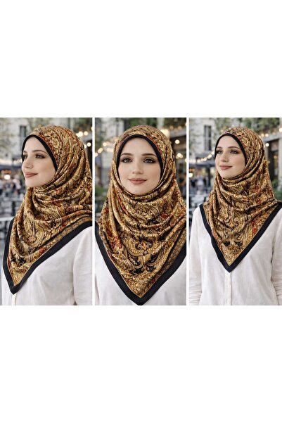 tomrisboutique Luxury Voile Silk Shawl Hijab Foulard Scarf Shawl Leopard Patt...