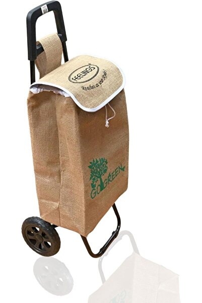 Feelings Shopping Trolley Eco Folding with Wheels – Beige