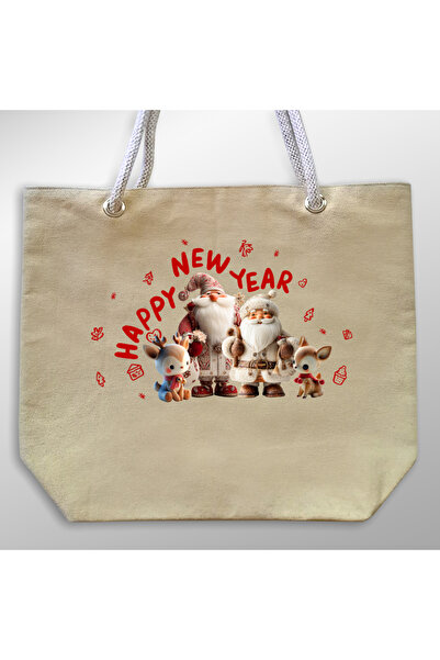 Crea Eymer Wear New Year Daily Hanging Linen Bag Cotton Beige