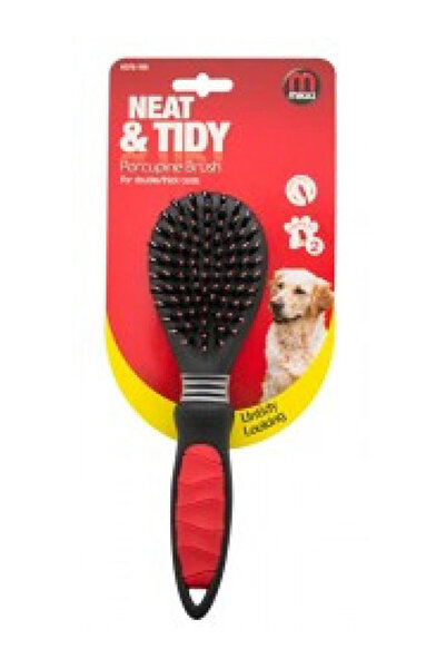 Mikki فرشاة القنفذ للحيوانات الأليفة ذات الفراء المزدوج/الكثيف