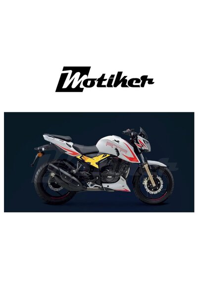 Motiker TVS RTR 200 Orta Şase Pikachu Tasarım Sticker Etiket Modeli