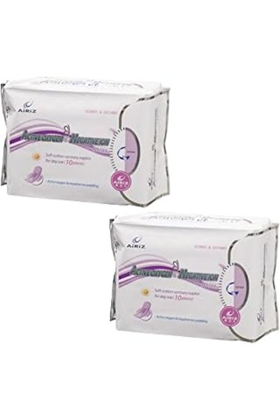 SanalAMCA Store فوط صحية نسائية تيانز إيريز نهارية 10 قطع، عبوتان