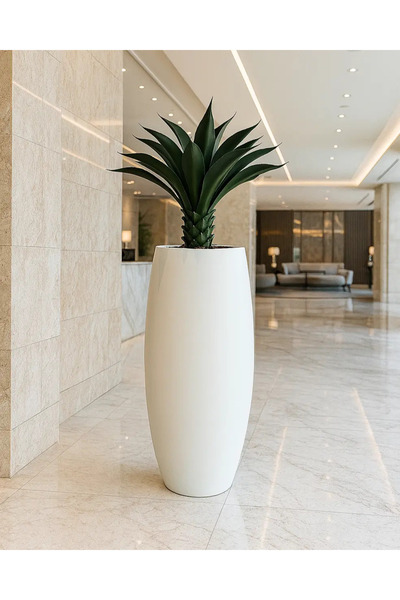 BLOOMONA DESIGN Yapay Bitki Agave Salma, Fiber içerisinde. 200cm