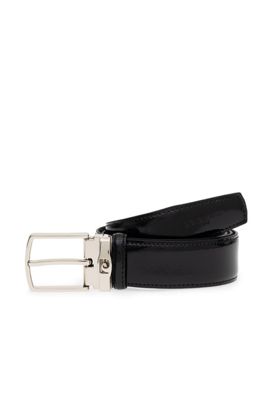 Pierre Cardin Genuine Leather Patent Leather Black Belt