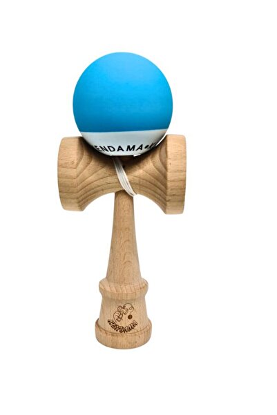 OEM Kendama din Lemn cu Bilă Albastră Rubber Grip – Jucărie Skill Toy pentru ...