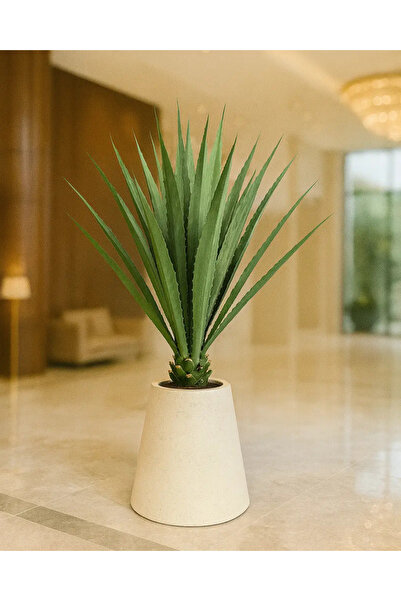 BLOOMONA DESIGN Yapay Bitki Dev Agave Beton saksıda 165cm