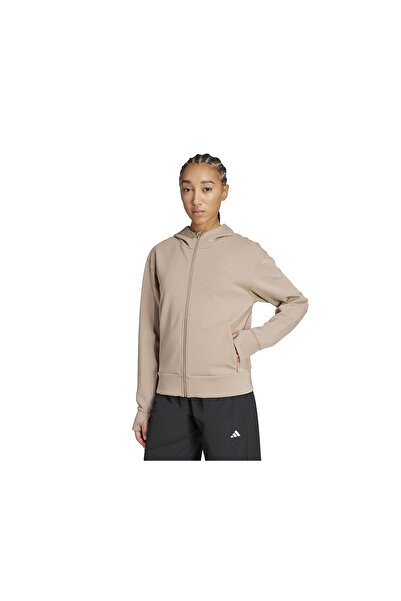 adidas D4T Fz Hoodie Jachetă casual pentru femei JX7311 Crem