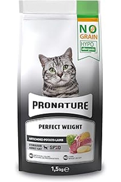 SanalAMCA Store Pronature Kısırlaştırılmış Tahılsız Yetişkin Kedi Maması Kuzulu 1,5 Kg