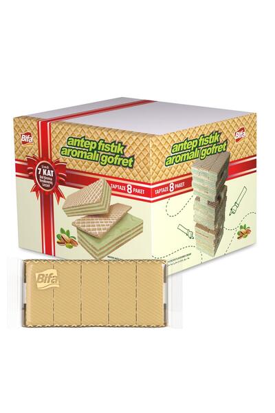 Bifa Antep Fıstık Aromalı Kremalı Gofret 1000 gr