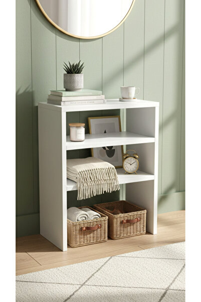 Pikas Yakut Ayaklı İki Bölmeli Çok Amaçlı Komodin