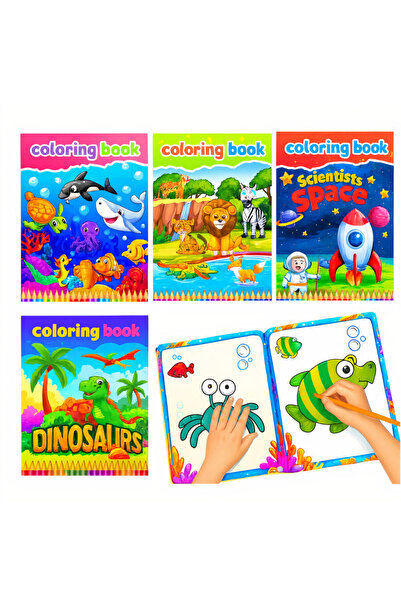 JML1 Coloring Books Set of 12 Different Models, 28x21cm for Kids Wholesale