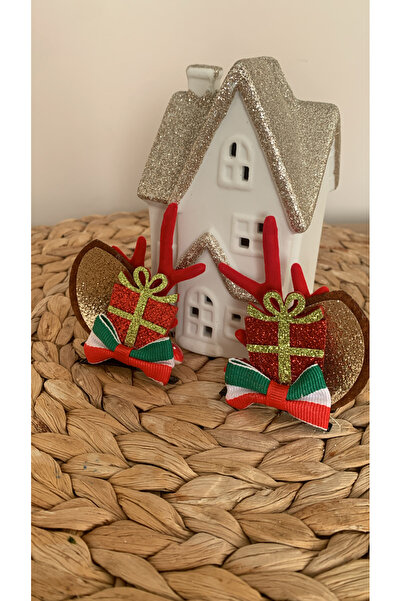 Honeybeeatelier New Year Themed Christmas Hair Clip