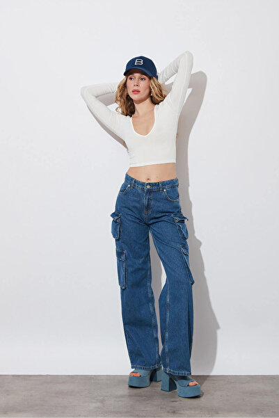 Beyyoglu V Yaka Croptop