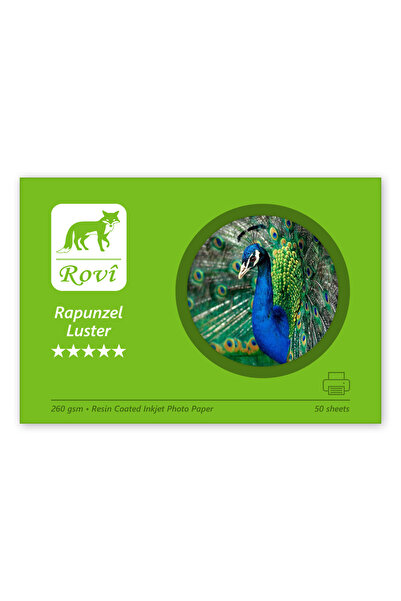ROVİ Rapunzel Parıltı (Luster) Fotoğraf Kağıdı 260gsm 50yp - 10 x 15 cm