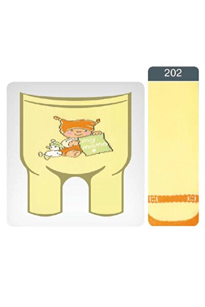 Conte Elegant Șosete din bumbac pentru copii Tip-Top, model 202 - galben, 62-74 (12)