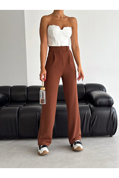 SKYMOOD High Waist Velcro Palozzo Pants New Season