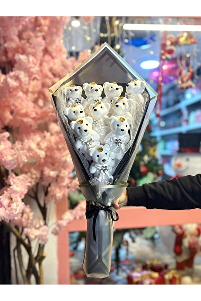 Rosea Çiçekevi Siyah Ayıcık Buketi Sevgiliye, Arkadaşa Hediye Doğum, Anneler ...