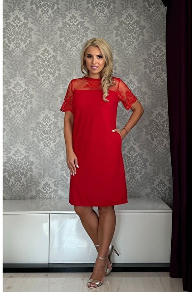 Afrodita Boutique Ioana dress, red, right