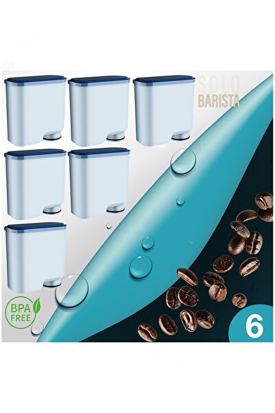 Solo Barista فلتر مياه مضاد للتكلس لماكينة القهوة فيليبس أكواكلين، 6 قطع