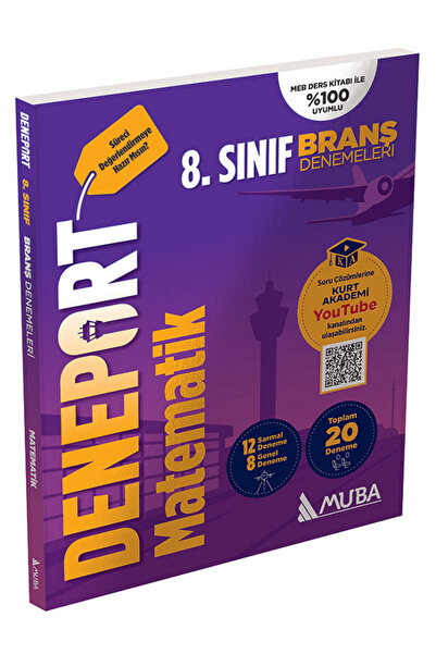 Efsane Yayınları 8.Sınıf Muba Yay. Deneport Matematik Branş Denemesi / 12 Sar...