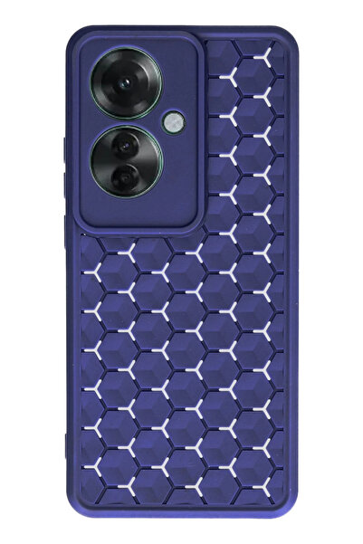 NewFace غطاء سيليكون على شكل خلية النحل لهاتف OZLSTOR Reno 11F (121856) - أزر...