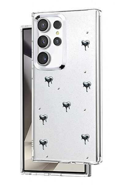 NewFace 1612657747 غطاء سامسونج جالاكسي S23 الترا بنمط الفيونكة - (115726) نمط 3