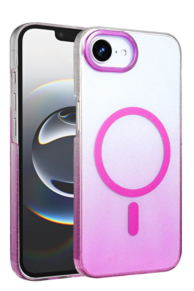 NewFace 1614745747 غطاء ماج سيف لامع لهاتف ابل ايفون 16 (164547) - بنفسجي