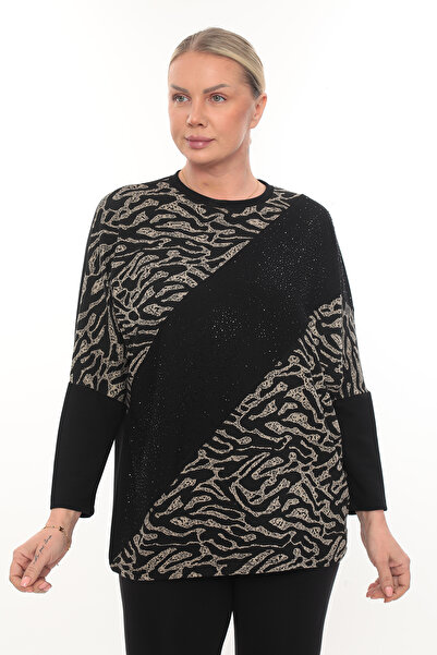 QRUVAZE مقاس كبير من المودال + حجر الجاكار