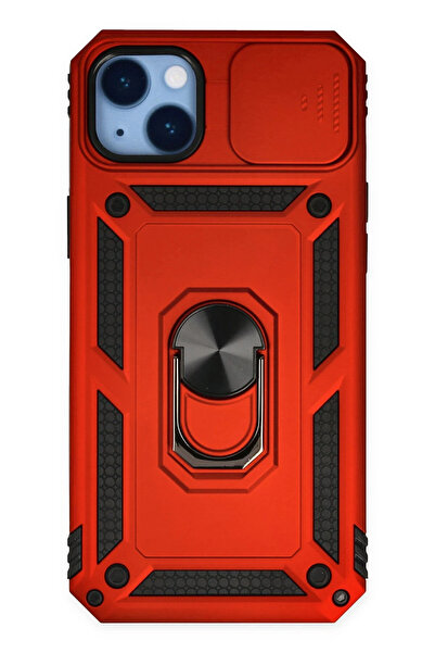 NewFace حافظة OZLSTOR لهاتف iPhone 14 Plus من السيليكون مع حلقة عدسة (101438)...