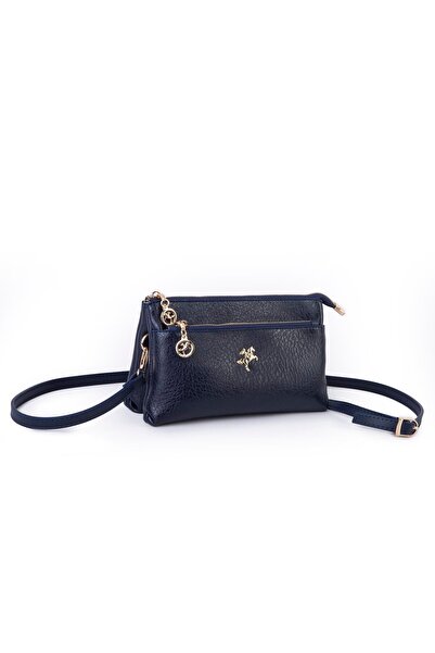 Nas Bag Women's Crossbody and Clutch Bag with Wrist and Crossbody Strap (24X15 cm) Navy Blue Victoria