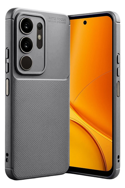 NewFace 1614649747 غطاء كربون فيفو Y29 4G بتركيز تلقائي (124946) - رمادي