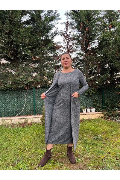 MJORA Yumoş Fabric One-Piece Cardigan Dress