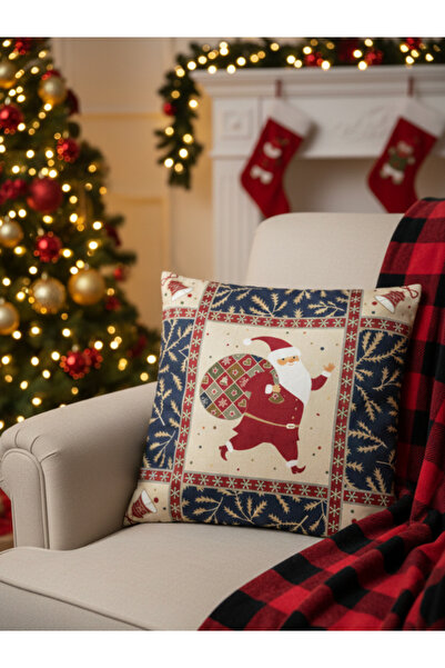 Dörtel Tedarik Double Sided Digital Printing Zippered Christmas Themed Pillow...