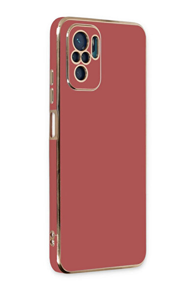 NewFace Ozlstor Xiaomi Redmi Note 10 Case Volet Silicone (83712) - Red